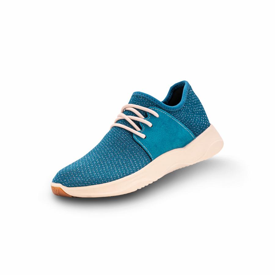 Vessi Blue on Off White